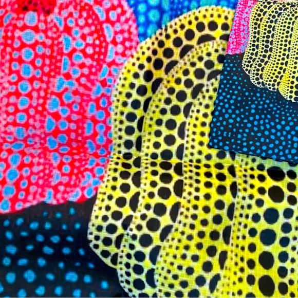 LAST ONE! YAYOI KUSAMA CLASSIC LARGE COLORFUL PUMPKINS SHOPPER BAG - Picture 5 of 7